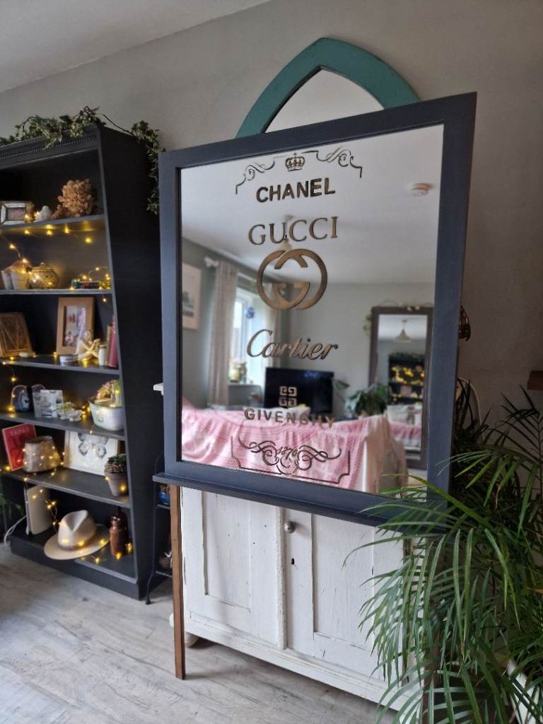 Painted Vintage dressing table mirror 