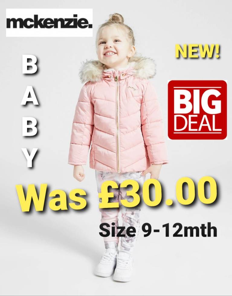 Mckenzie - Micro Sophie (Pink) Baby Puffer Jackets Brand New
