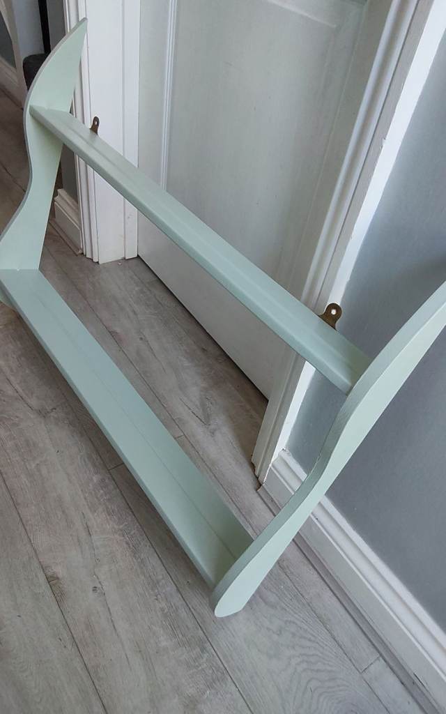 Solid oak  vintage wall shelf