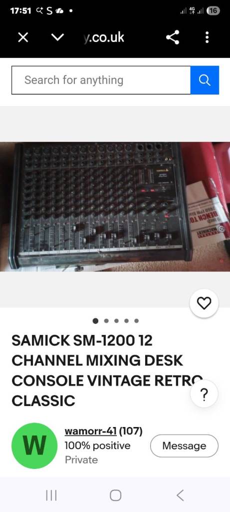 Samick sm-1200p mixing console 