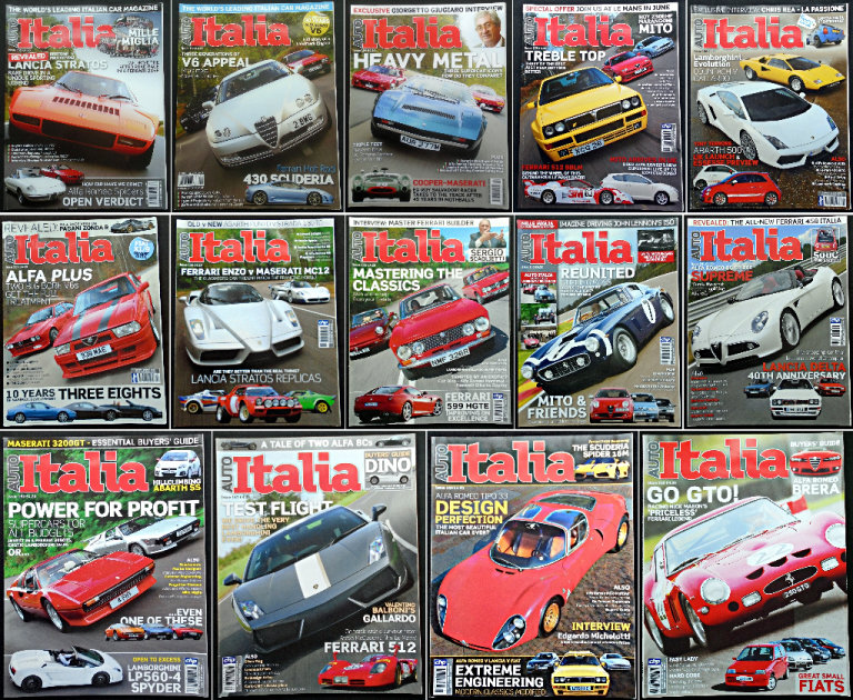 AUTO ITALIA Magazine 2009 FULL YEAR - 14 Magazines - Price Reduced