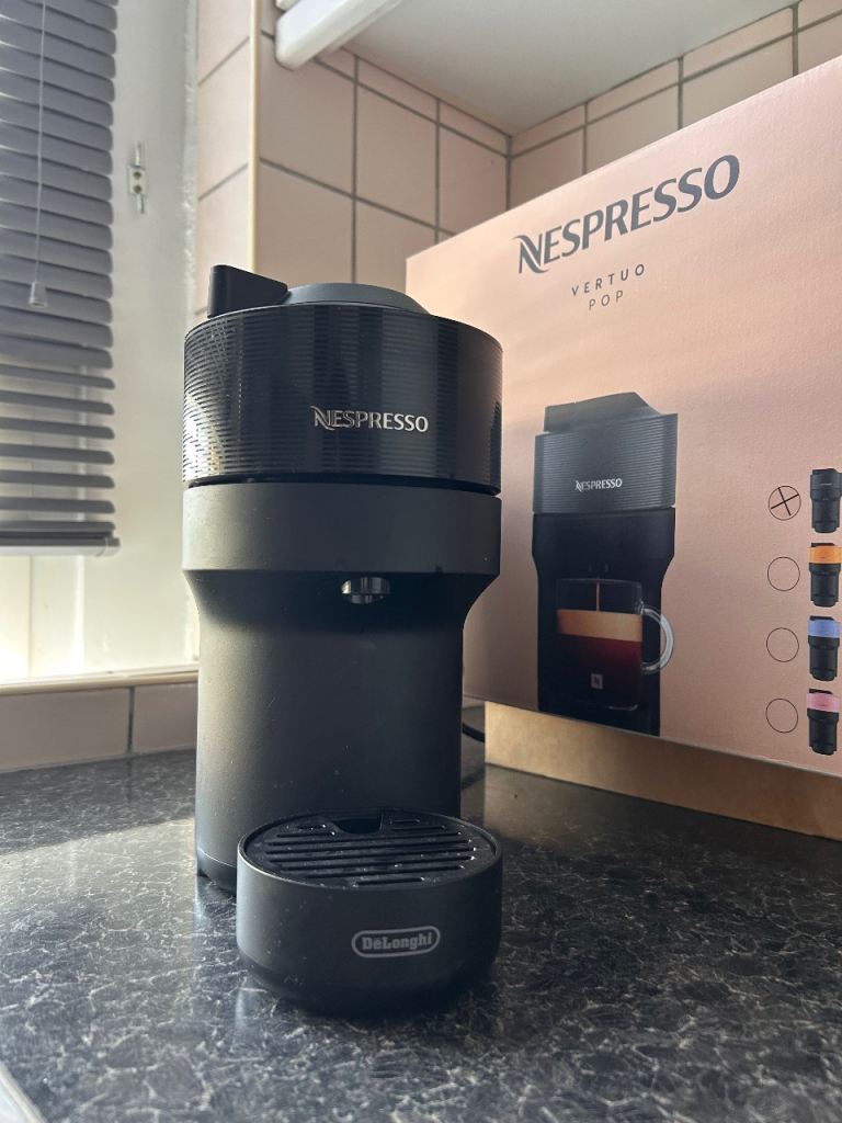 Nespresso Vertuo Pop Coffee Machine - Liquorice Black (Like New + Box)