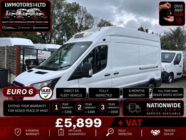FORD TRANSIT 2.0 ECOBLUE LEADER L3H3 LWB THERMO KING FRIDGE FREEZER 2022 22 REG