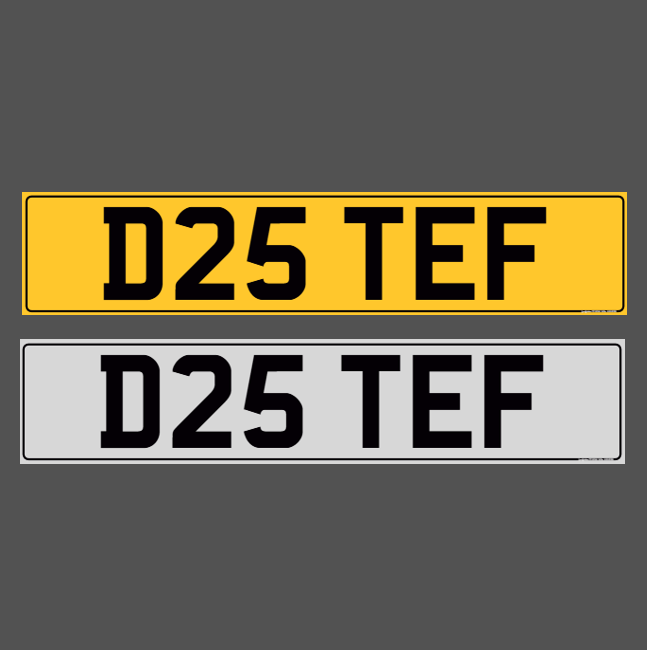 D25 TEF - Doctor STEF, STEPH, STEPHANIE, Registration Number Plate.l