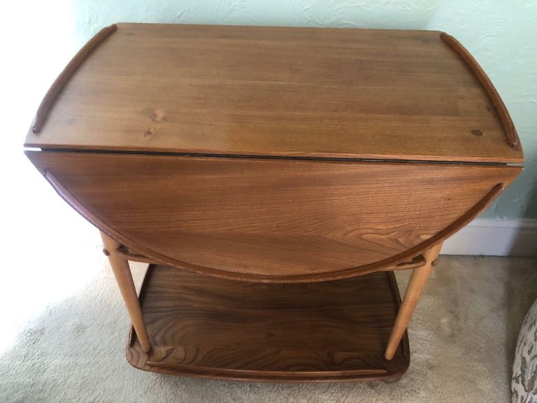 Vintage Ercol Drop-Leaf Dining/Console Table – Good Condition
