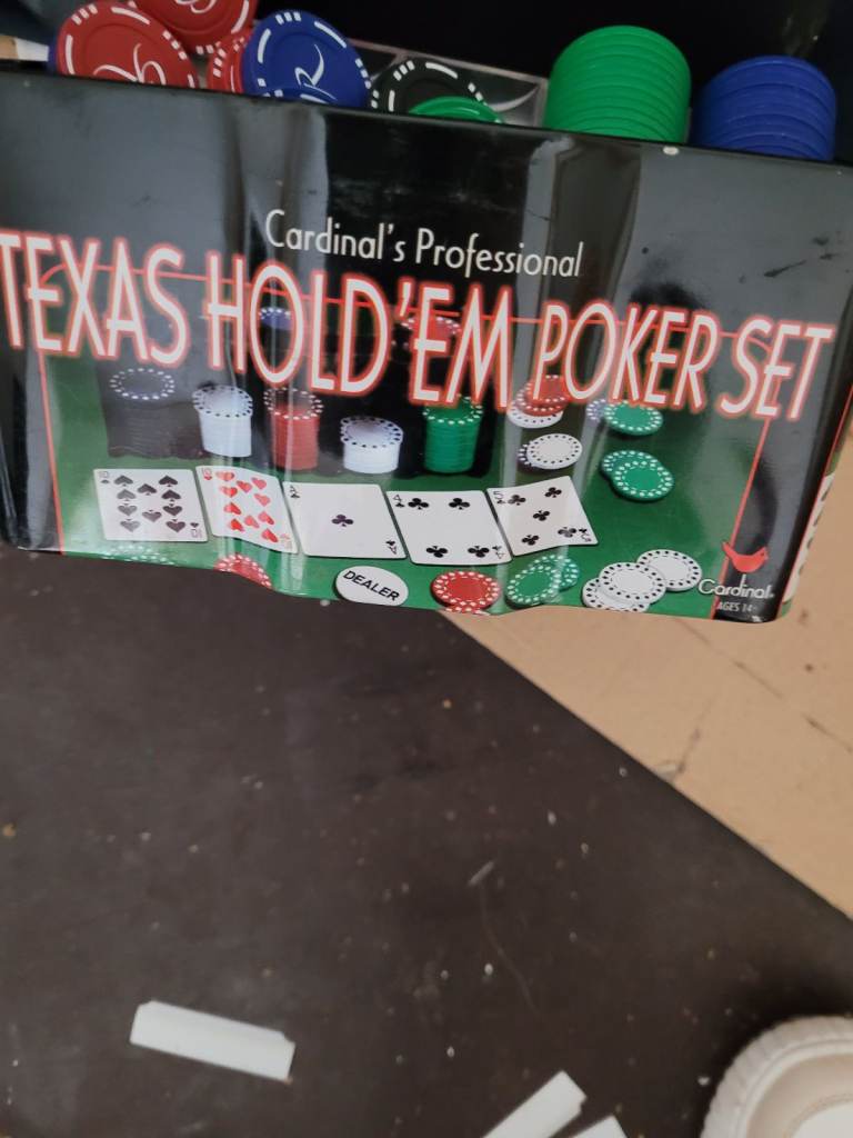 Poker table and chips
