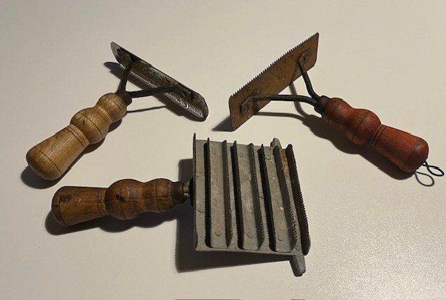 image for Three Vintage Curry Combs