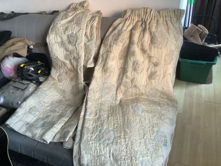 Worn curtains 