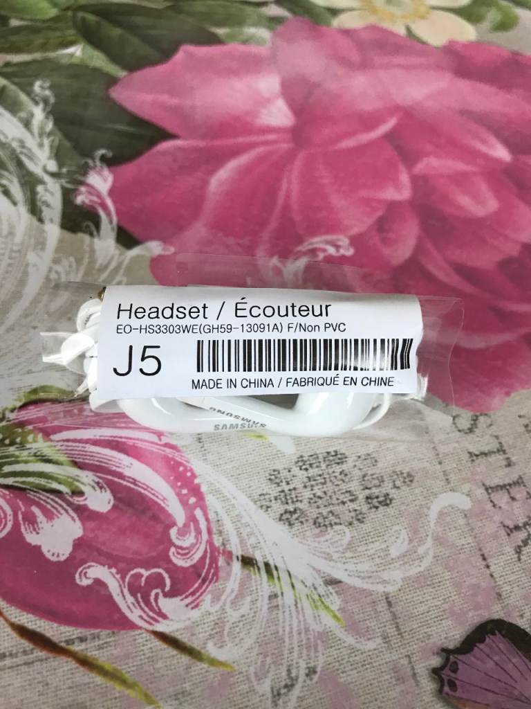 50x Samsung Galaxy J5 (EHS61) Handsfree Headphones 3.5mm Jack- Bulk Reseller Lot