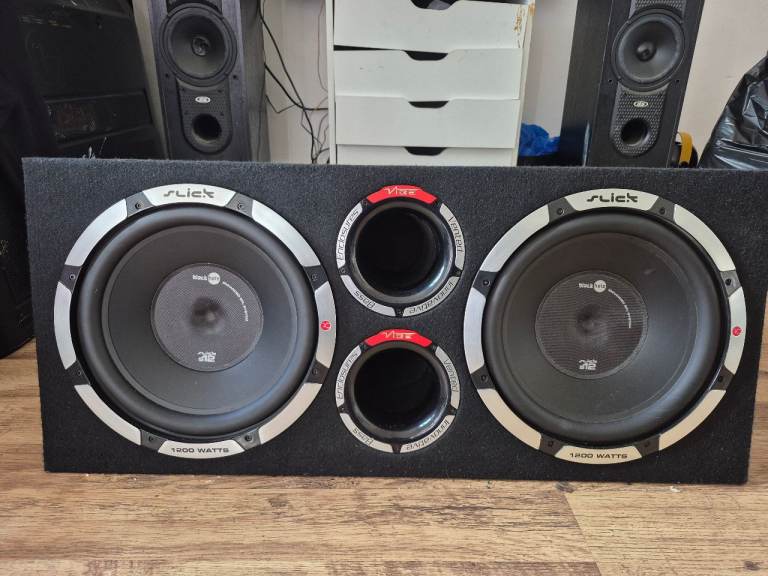 Double 12inch vibe 2400 watt speaker