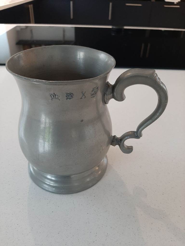 Pewter Tankard from Crown and Rose
