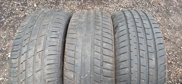 3x 195 55 15 Tyres - Good Treads