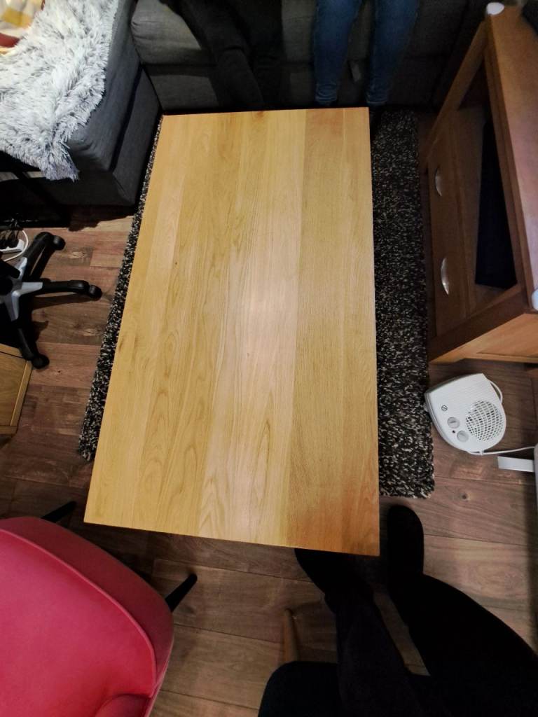 image for Solid oak coffee table