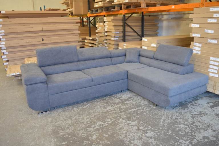  Ex Display Asto Corner sofa bed - Grey