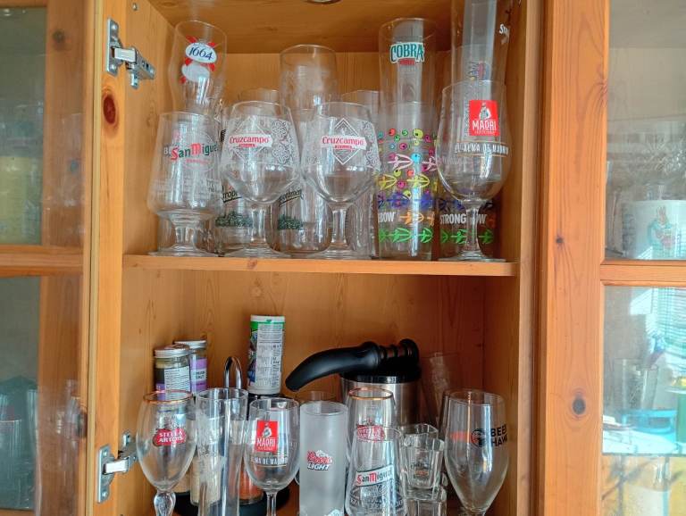 Beer glass collection 