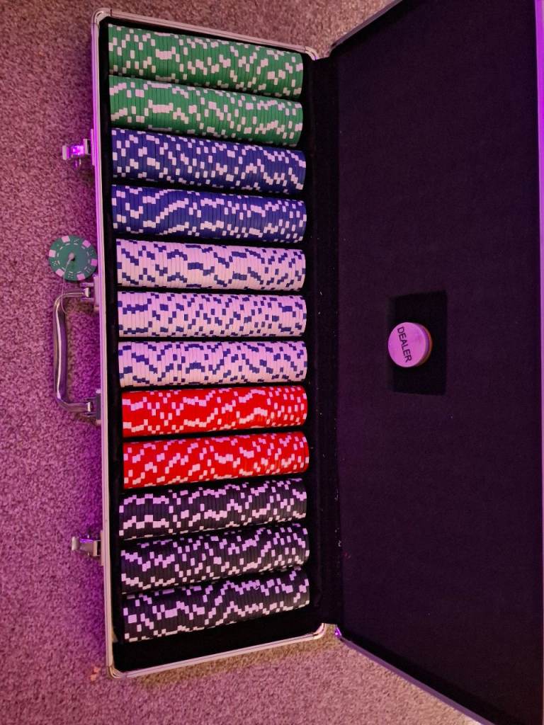 Poker Chips + Case