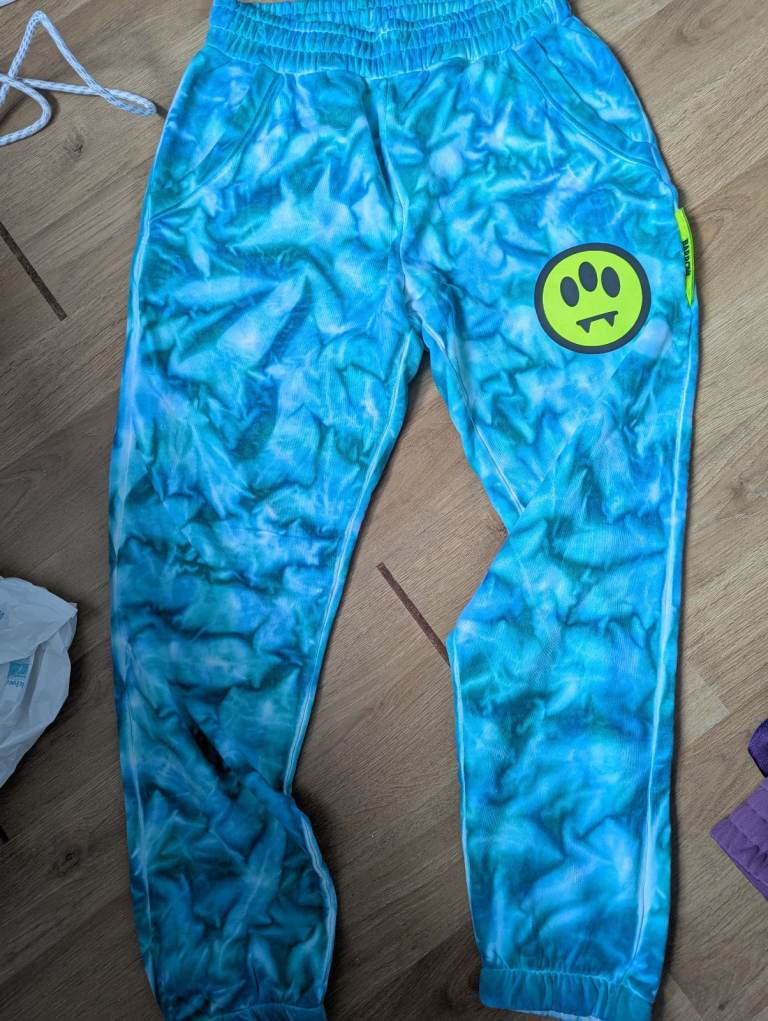 Borrow trousers turquoise man's casual trousers  Size M