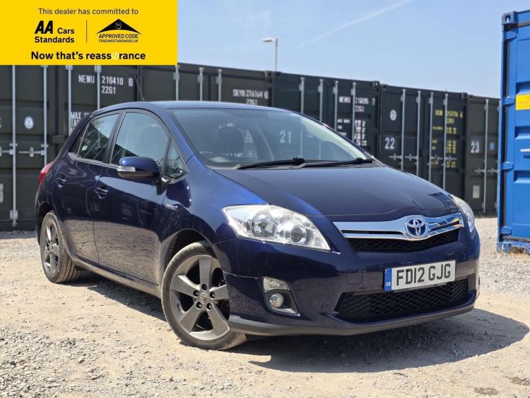 2012 Toyota Auris 1.8 VVT-h T4 Hatchback 5dr Petrol Hybrid CVT Euro 5 (s/s) (136 ps) Hatchback Hy...