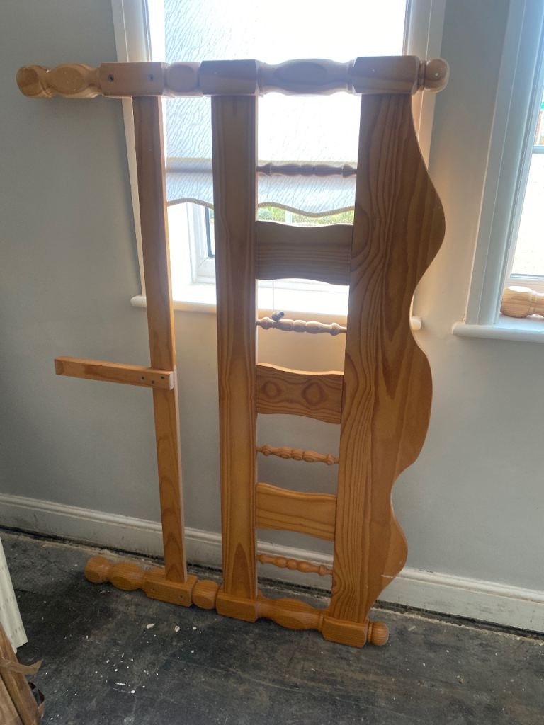 Wooden double bed frame 