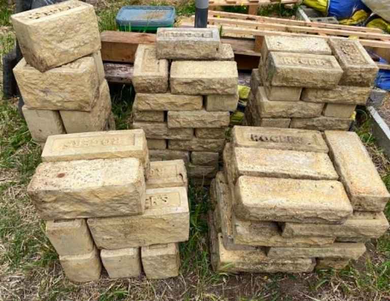 Brand New 93 No. Golden Buff Walling Stones (Original Price £160.00), Witney
