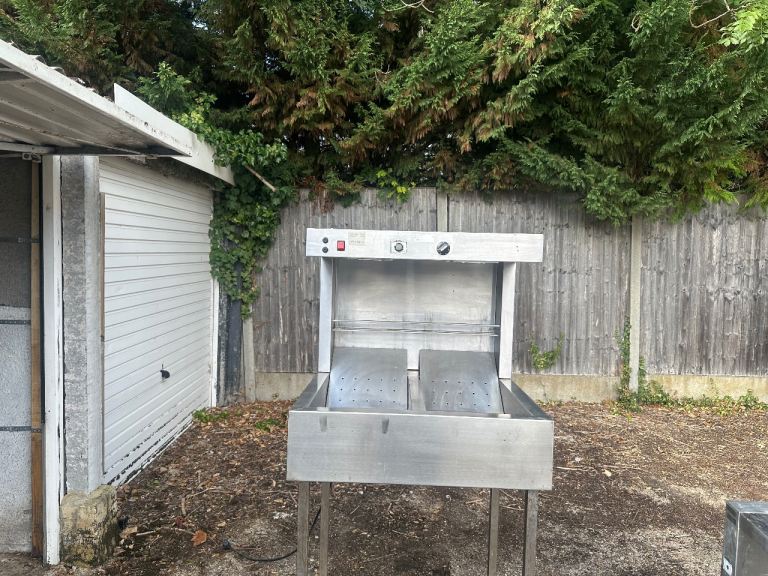 Commercial Stainless Steel Chip Scuttle / Fryer Counter