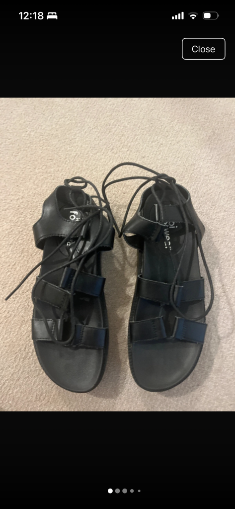 Summer black sandals-verygood 
