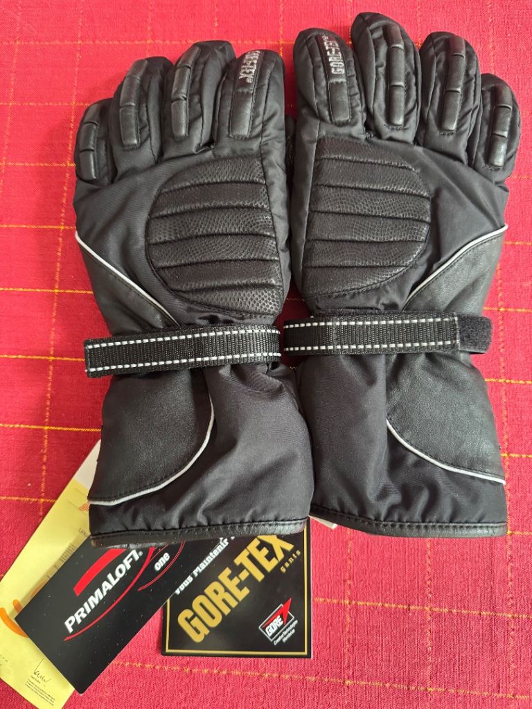 Gore-Tex Motorbike Gloves with Primaloft Lining Size Medium