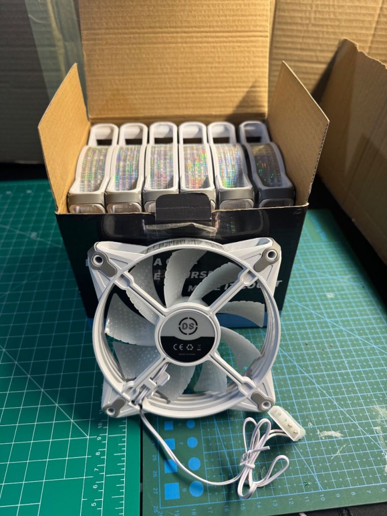 PC fans - Static rainbow lights - Brand new
