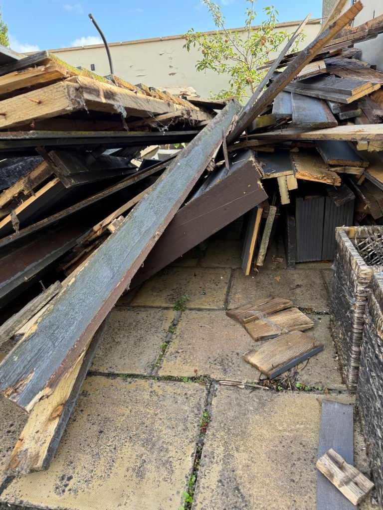 Free to uplift pile of wood