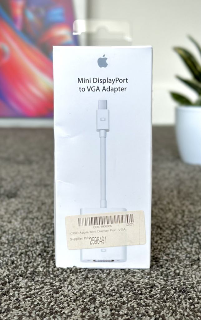 Genuine Apple Mini DisplayPort to VGA Adapter MB572Z/B Model A1307