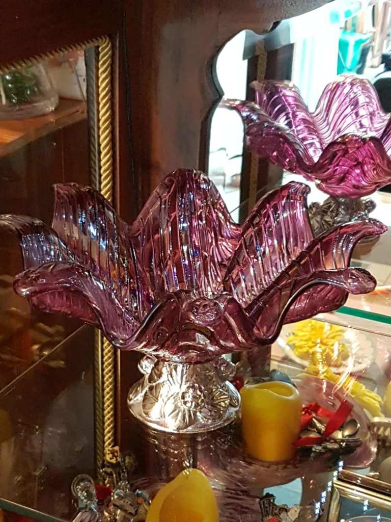Cranberry Decretive Glass