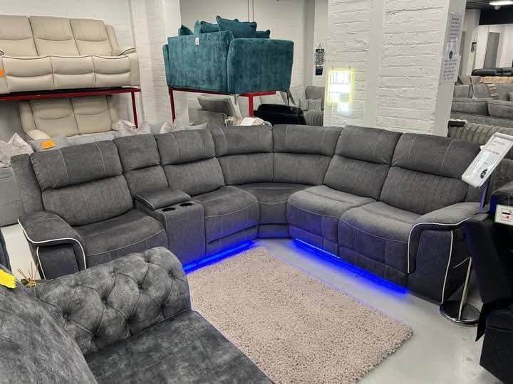 🧸 COD 3+2 Seater Sofa Set & Corner Roma Electric Recliner 😍 | 19% OFF **