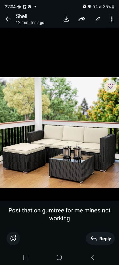 Garden sofa