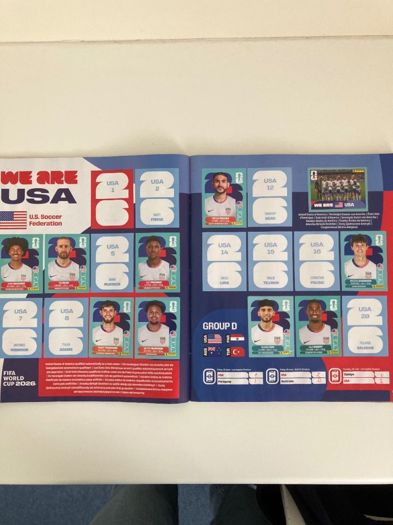 Panini World Cup 2026 stickers
