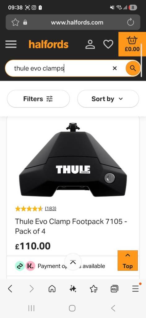 Thule sweden roof box and roof bars