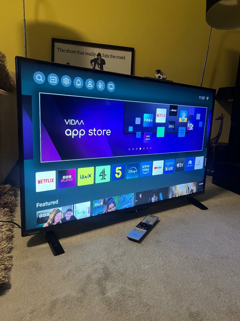 image for 43 Inches Toshiba 4k QLED UHD Smart HDR TV