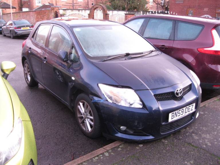 Toyota, AURIS, Hatchback, 2009, Manual, 1329 (cc), 5 doors DAMAGED LEICESTER LE4 5DJ