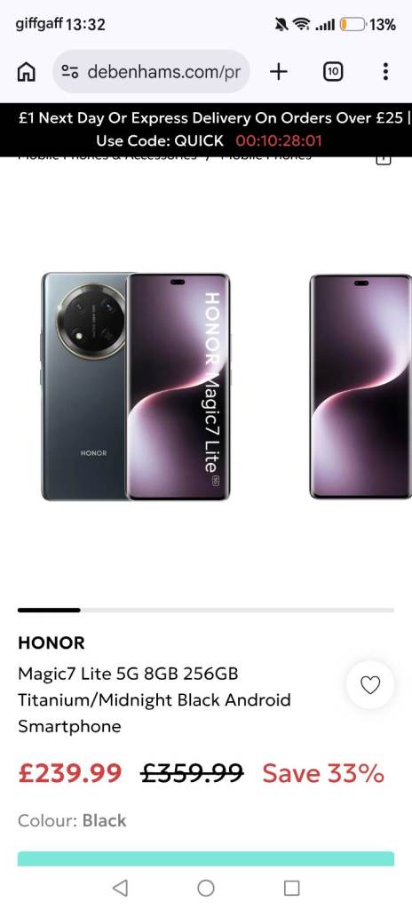 Honor magic 7 lite 