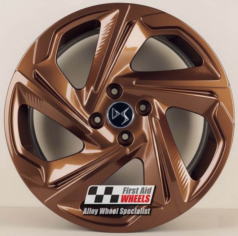 R669BR Swap CITREON DS4 4X 18'' GENUINE 5 SPOKE IMOLA BRONZE ALLOY WHEELS