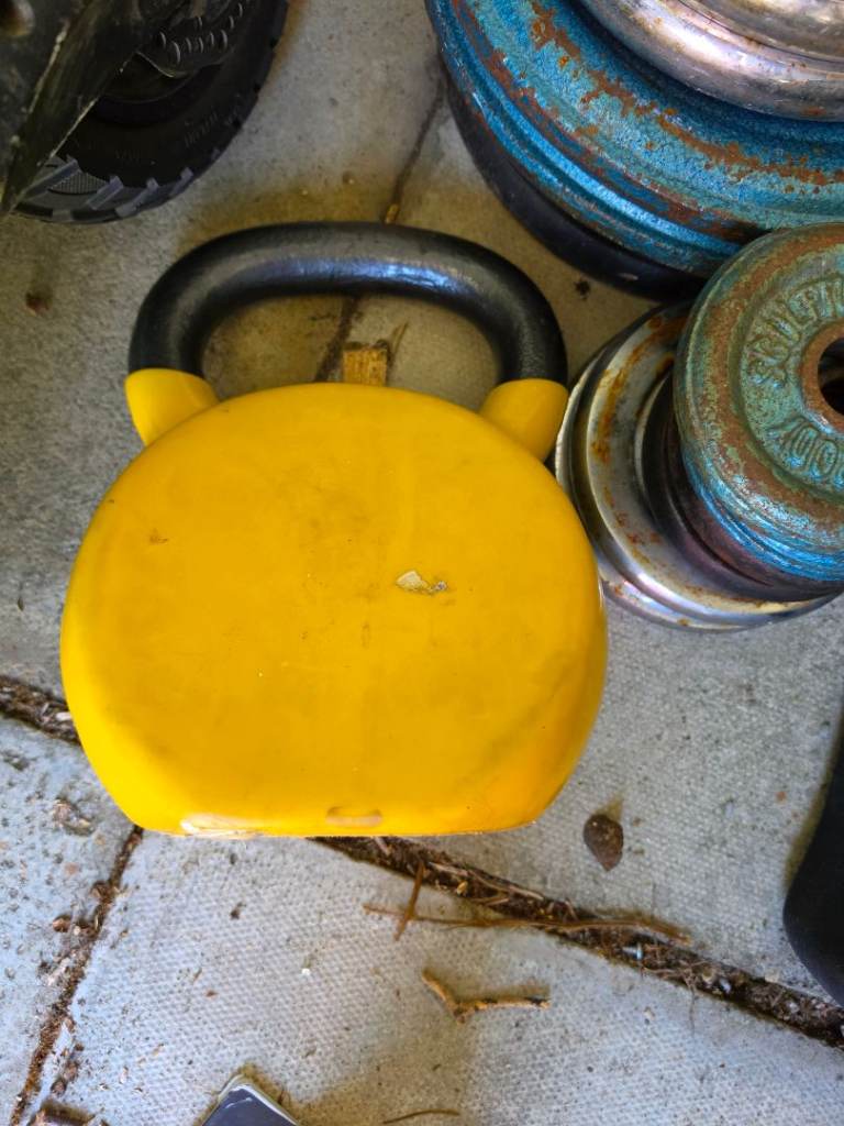 Kettlebells - Yellow and Black, Good Condition