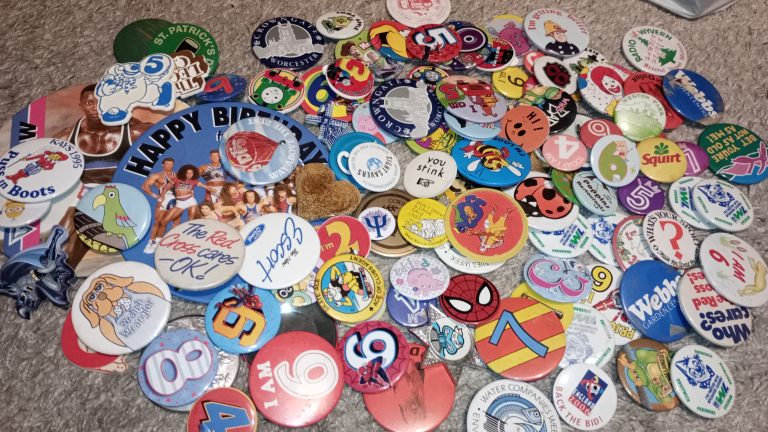 Badge collection mainly 80s/90s
