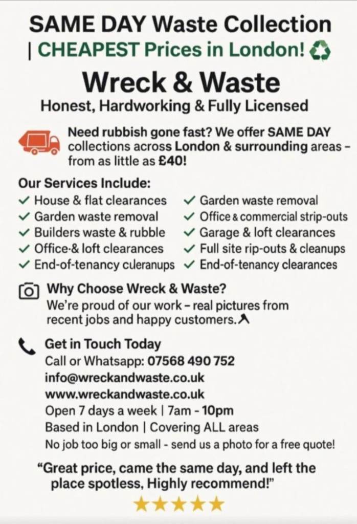  🔥 Rubbish Cleared Today – Fast, Cheap & Reliable! 🚛💨