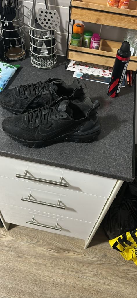 All black nike reacts