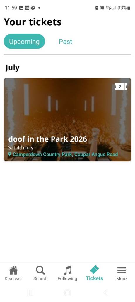 Doof in the Park tickets