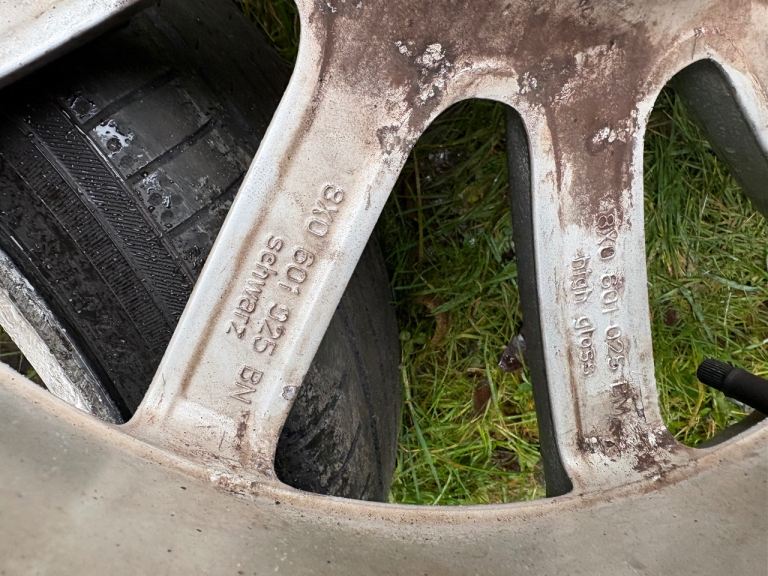 2011 Audi A1 8X - 17 Alloy Wheels with Tyres  - 8X0 601 025 Genuine Rims 17”