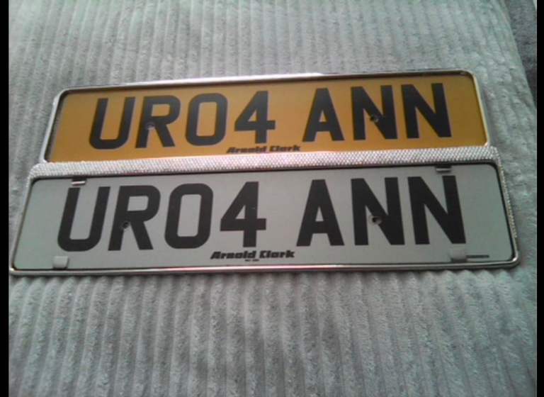 Private reg plate 