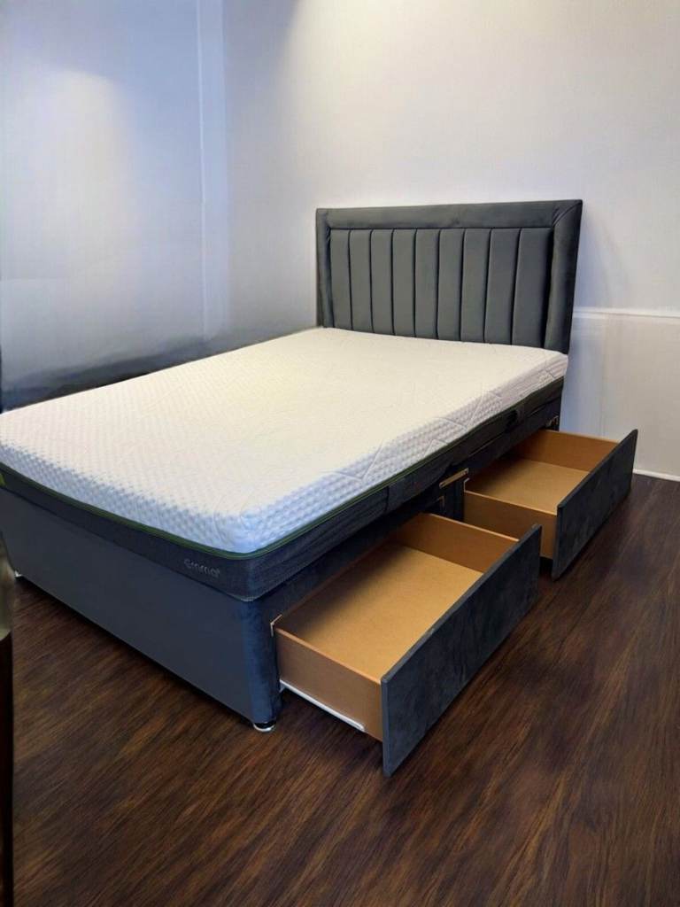 🚨 Flash Sale — Brand New King Size Divan Bed Frame With Full Foam Mattress 🤝