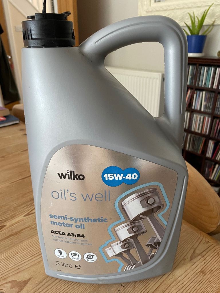 Semi Synthetic Motor Engine Oil 15W-40 (ACEA A3/B4) 5 Litre 
