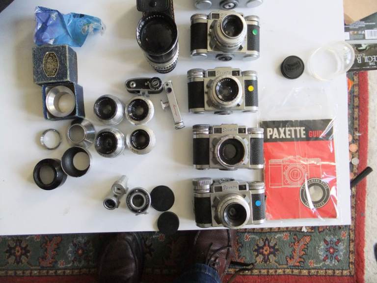 braun paxettes  35mm lenses etc