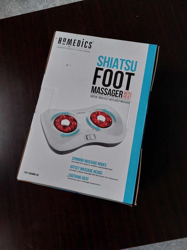 HoMEDICS HEATED SHIATSU FOOT MASSAGER